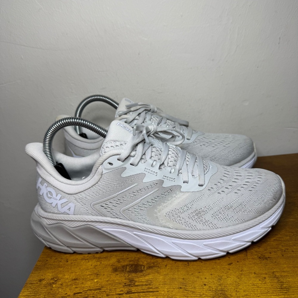 Hoka Arahi 5 Running Shoes Women Size 7.5 Gray 1115012 LRDR